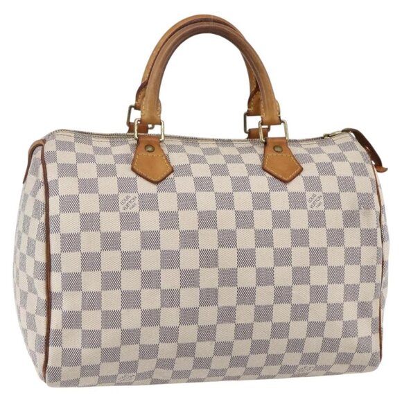 LOUIS VUITTON Damier Azur Speedy 30 Hand Bag N41533 LV Auth 147935 - Picture 2 of 16